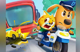 BabyBus - Sheriff Labrador: Who is the troublemaking driver?