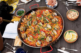 Everyday Cooking: Chicken and Clam Paella and Spiced Caramelized Pineapple