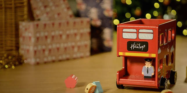 Inside Hamleys at Christmas