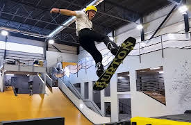 Ninja Kidz TV: Ninja Challenge: Indoor Ski Flipping