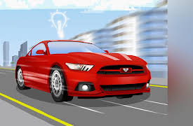 Funny Cars: Red Racing Car