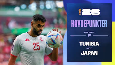08:50: Fotball-VM 2026 Høydepunkter: Tunisia–Japan | NRK 1 | 6/21 2026