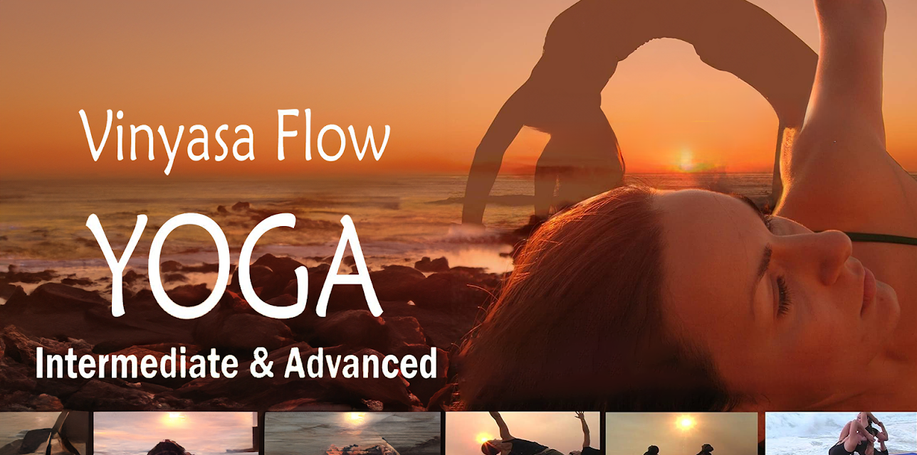 Vinyasa Flow Yoga, Grace, Power, Surf, and Sunset, Intermediate & Advanced