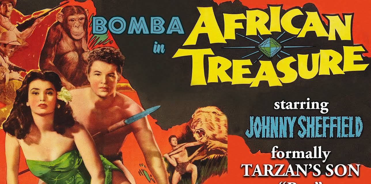Bomba in "African Treasure" - Starring Johnny Sheffield, Formally Tarzan's Son "Boy" (1952)