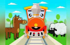 Kids Fun - Learning with Train: Learning animals together with the Train
