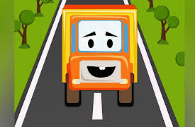 Funny Cars and City Adventures: Yellow Garbage Truck