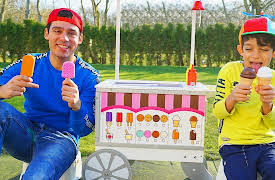 Jason Vlogs: Jason’s Ice Cream Cart Pretend Play!