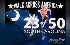 Walk Across America Program 50 Workouts / 50 States with Jenny Ford: 23 of 50 South Carolina | Walk Across America | Jenny Ford