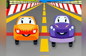 Funny Cars and City Adventures: The Racing Cars on the racing track