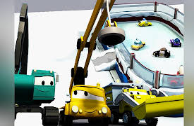 Construction Squad of Car City: Construction Squad builds an Ice Skating Rink and Little planes