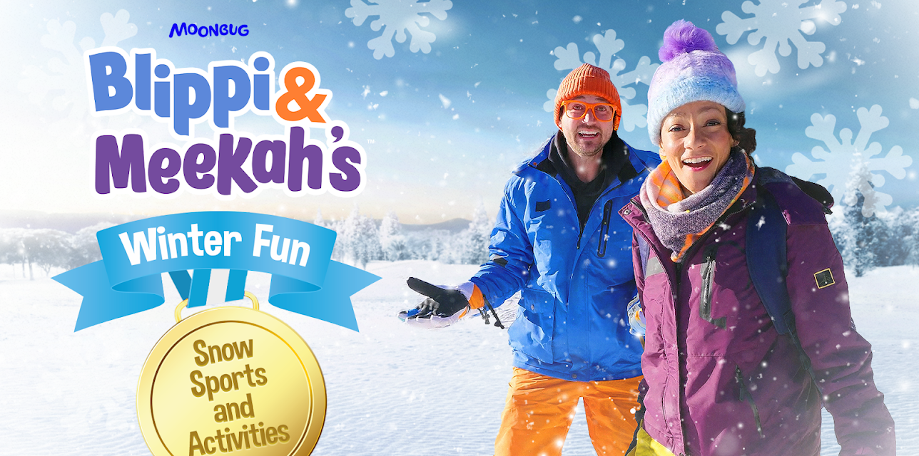 Blippi and Meekah's Winter Fun - Snow Sports and Activities