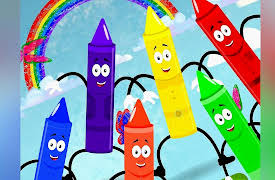 Crayons Nursery Rhymes & Kids Songs: Rainbow Colors Song