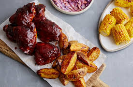 Jamie Oliver: Cooking for Less: Barbecue Chicken, Roast Potatoes and Corn