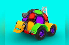 Learning with AnimaCars: Learn Colors with a turtle / Learn colors