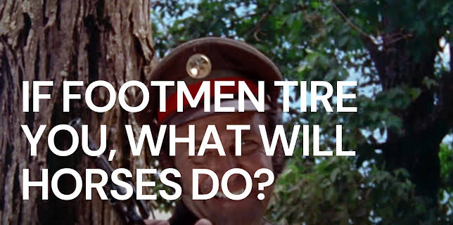 If Footmen Tire You, What Will Horses Do? (1971)