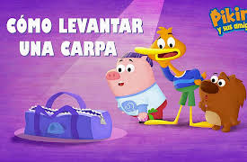 Piking y Sus Amigos: Cómo Levantar una Carpa