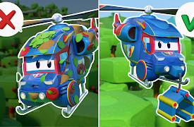 Car City Super: Tom's Garage: Help! Super Helicopter Too Stained to Continue His Mission