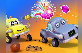 Tom the Tow Truck - InvenTom: Easter egg treasure hunt / April Fools Pranks / Playing Basketball / Soccer Game with Robot