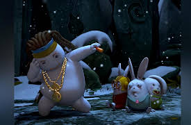 Three Rabbits: Snowman
