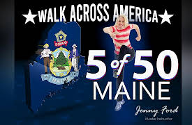 Walk Across America Program 50 Workouts / 50 States with Jenny Ford: 5 of 50 Maine | Walk Across America | Jenny Ford