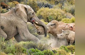 Ultimate Animal Showdown: Elephant vs. Rhino | Clash of the Titans