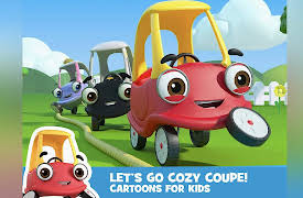 Let's Go Cozy Coupe! - Cartoons for Kids: Firetruck's Stuck in the River!