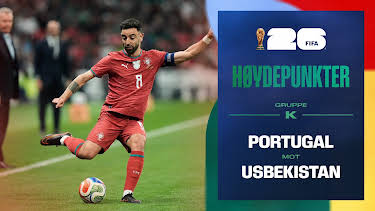 09:00: Fotball-VM 2026 Høydepunkter: Portugal–Usbekistan | NRK 1 | 6/24 2026