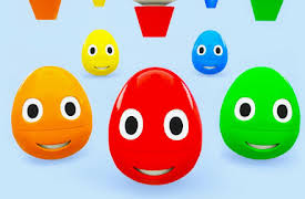 Learn Colors with Eggs: Learning colors with smart Eggs - tubes with paint