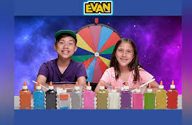EvanTubeHD: Mystery Wheel 3 Colors of Slime Challenge
