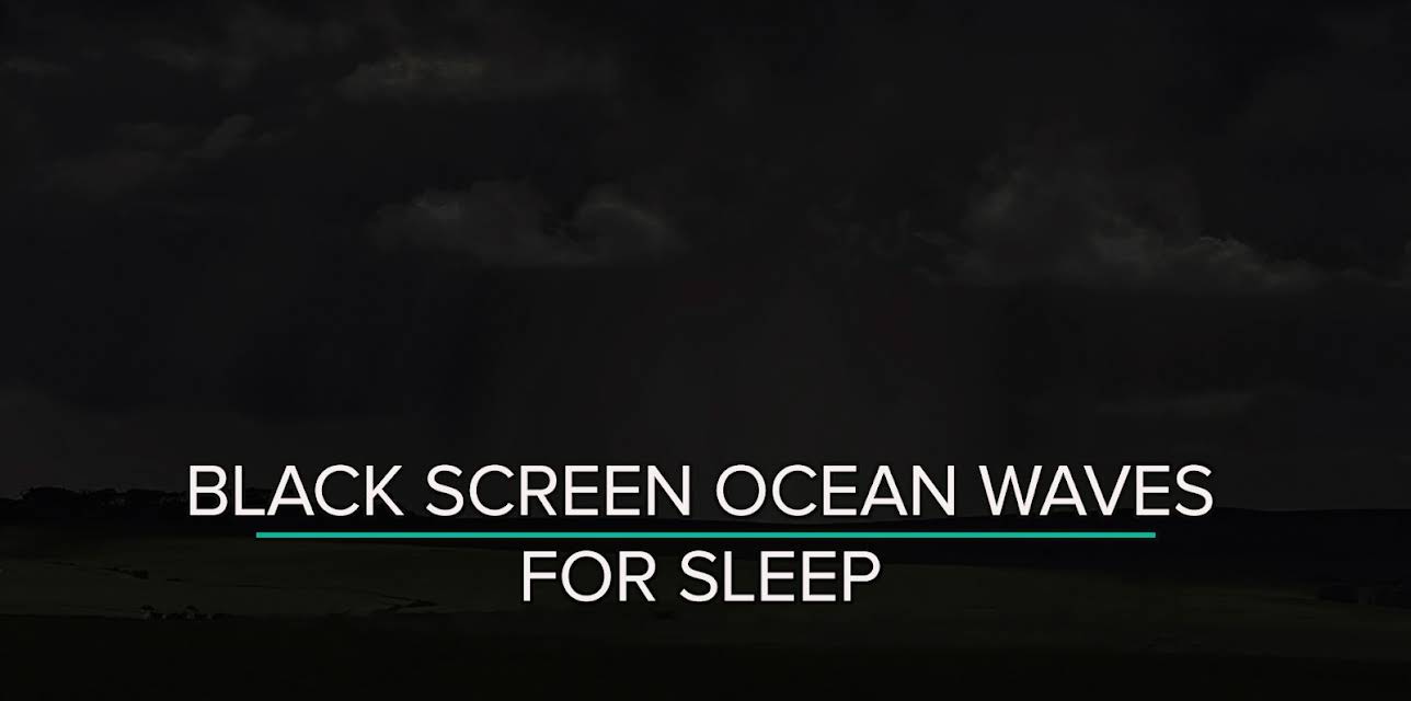 Black Screen Ocean Waves for Sleep 9 hours