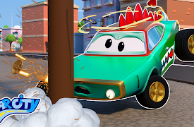 Car City Super: Tom's Garage: Crocodile Car Has an Accident