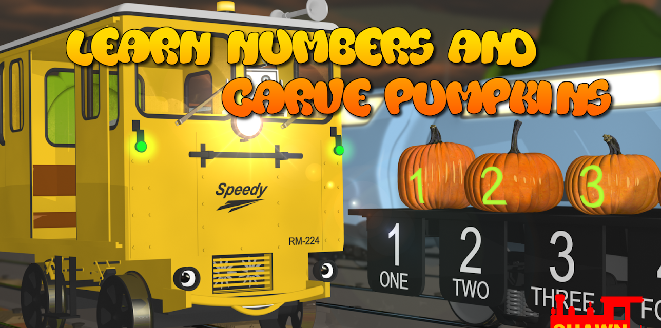 Learn Numbers and Carve Halloween Pumpkins with Shawn the Train and his Team!