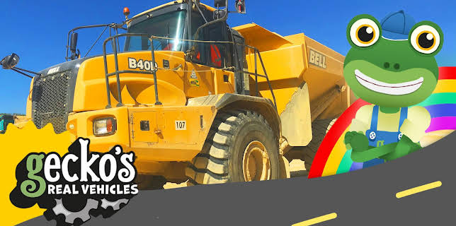 Real Construction Trucks for Children - Gecko's Real Vehicles (2013)