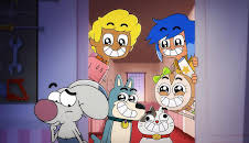 Boy Girl Dog Cat Mouse Cheese