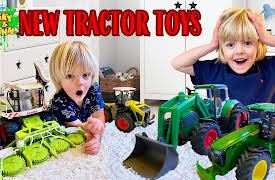 Sky and Finn: A New Toy Tractor