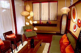 Color Splash: Asian-Inspired Living Room