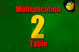 Multiplication Tables: Multiplication 2 Table