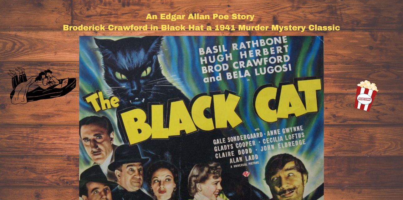 Edgar Allan Poe story Broderick Crawford in Black Hat 1941 Murder Mystery Classic (1941)