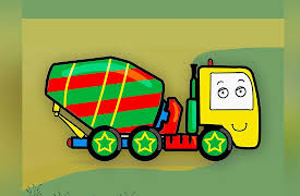 Incredible Adventures of Funny Cars: Yellow Concrete Mixer