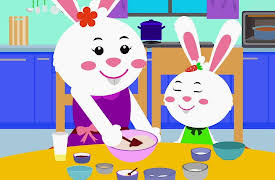 Ria Rabbit: Ria Bakes A Cake