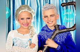 The Daya Daily: Elsa and Jack Frost Makeup and Costumes