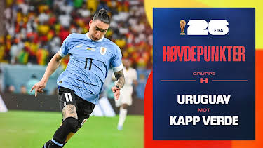 09:20: Fotball-VM 2026 Høydepunkter: Uruguay–Kapp Verde | NRK 1 | 6/22 2026