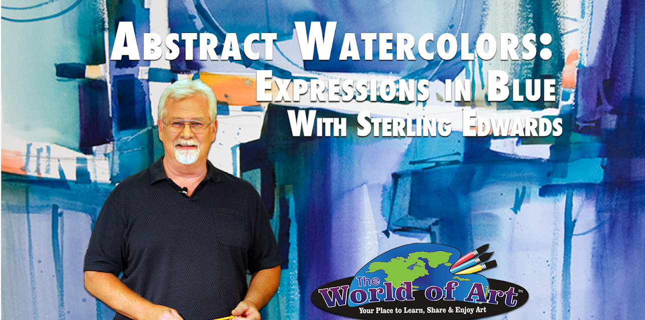 Abstract Watercolors: Expressions in Blue