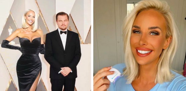 Julia Franzén syns med Leonardo di Caprio på Franska rivieran