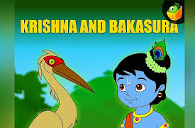 Krishna Vs Demons: Krishna And Bakasura