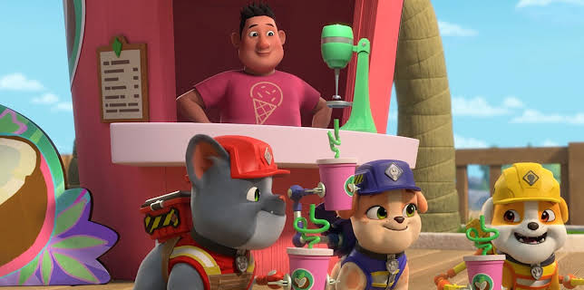 15:55: Rubble og gjengen: Gjengen bygger smoothiebar / Gjengen arrangerer dinosaurus-fest på taket | NRK Super | 12/8 2025