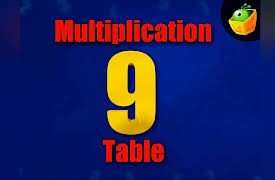 Multiplication Tables: Multiplication 9 Table
