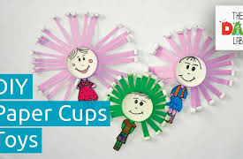 TheDadLab: 5 Awesome Paper Cups Crafts Ideas | DIY Toys For Kids
