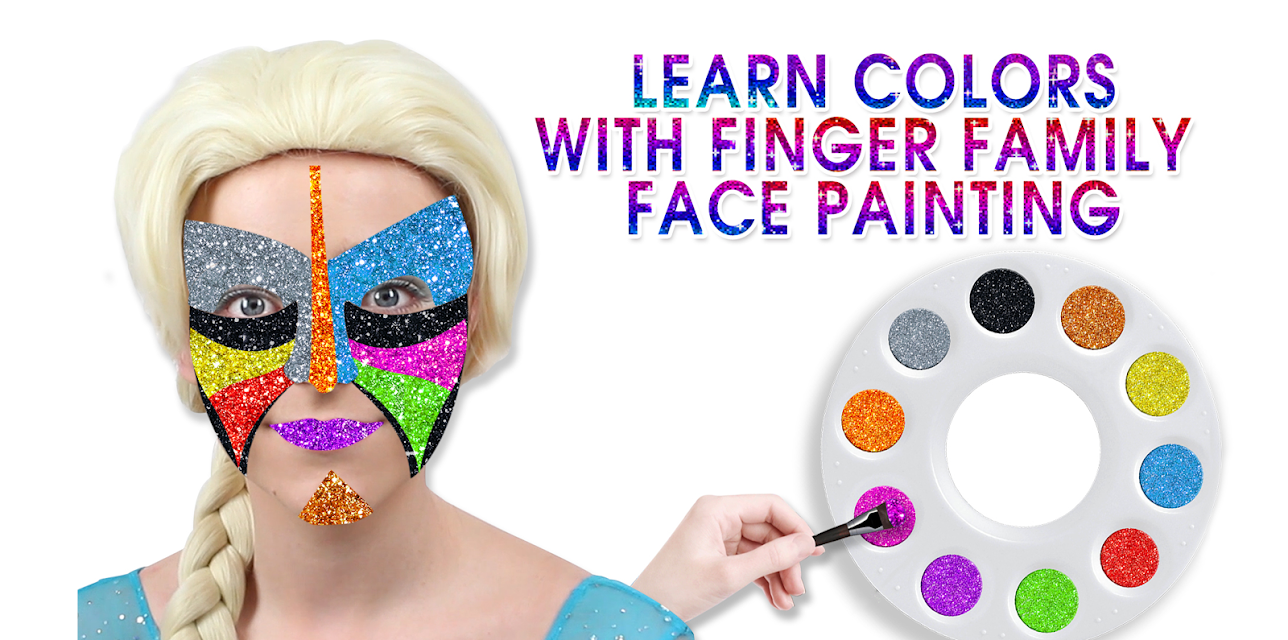 Learn Colors With Finger Family Face Painting