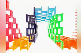 Hevesh5: Upside Down Dominoes!